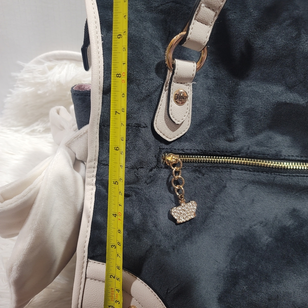 Juicy Couture Dreamy Juicy Tote Liquorice/Crystal Crown New Exclusive - Picture 10 of 12